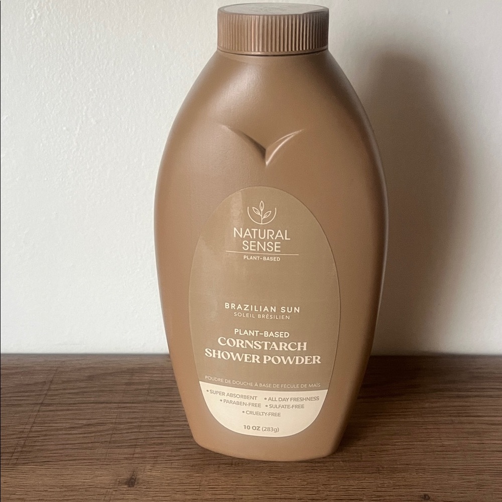 New Brazilian Sun Natural Sense Plant-Based Cornstarch Shower Powder
